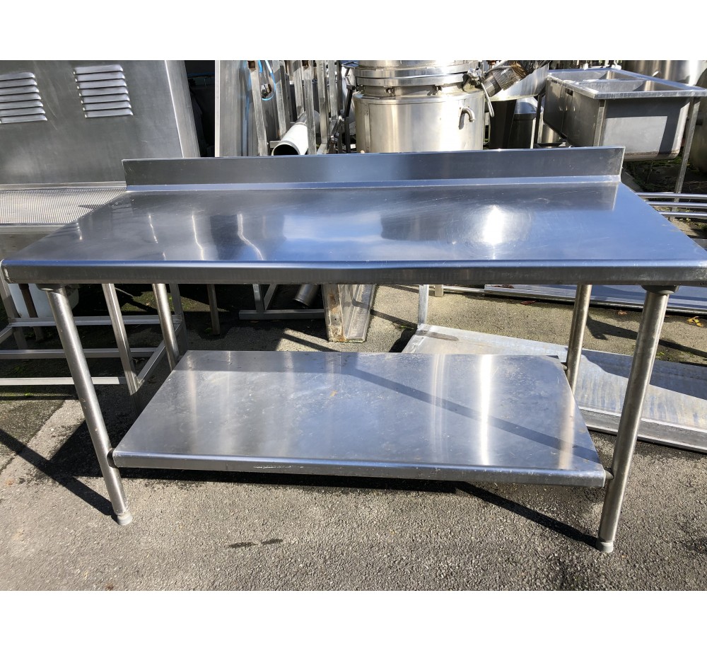 Table inox 160X70 tables inox- plonges- lave-mains